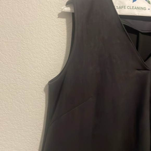 Hyfve size Large faux suede like black dress - Picture 2 of 8